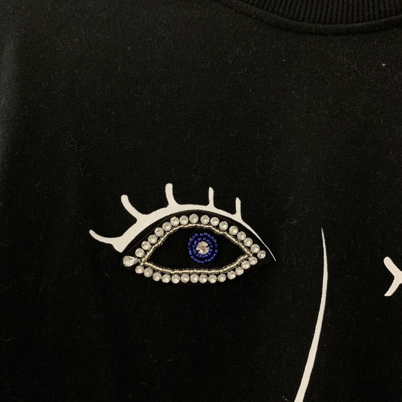 BERSHKA Black Sweatshirt - Picture 2 of 4